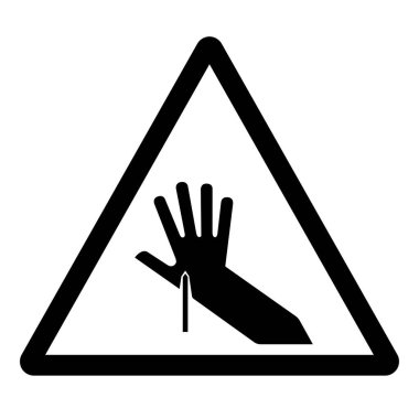 Keskin Nokta Sembol İşareti, Vektör İllüstrasyonu, Beyaz Arkaplan Etiketinde İzole EPS10 