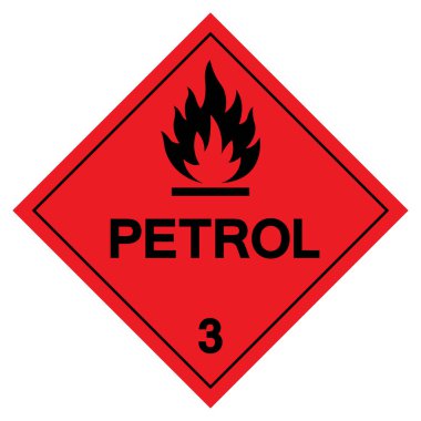 Petrol Sembol İşareti, Vektör İllüstrasyonu, Beyaz Arkaplan Etiketinde İzole EPS10