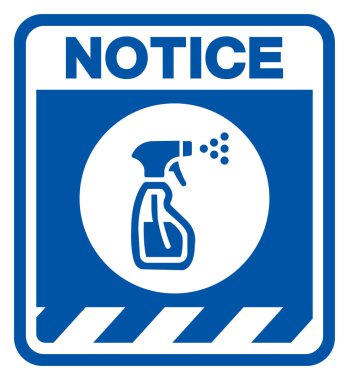 Sembol İşareti, Vektör İllüstrasyonu, Beyaz Arkaplan Etiketinde İzole EPS10 İşaretinden sonra Dezenfekte Edin.