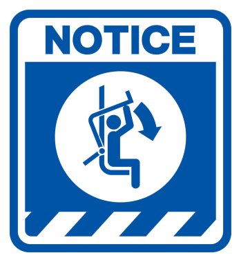 Başkanlık Asansörü Sembol İşaretinin Kapalı Güvenlik Çubuğu, Vektör İllüstrasyonu, Beyaz Laboratuvarda İzole Edildi. EPS10