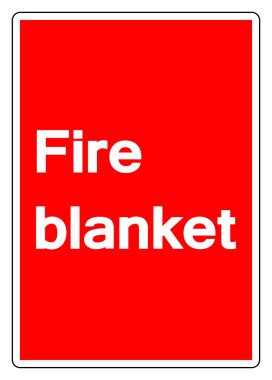 Ateş Battaniyesi Sembol İşareti, Vektör İllüzyonu, Beyaz Arkaplan Etiketinde İzole Edin. EPS10