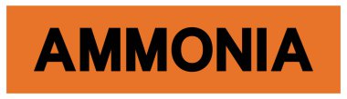 Amonyak Sembol İşareti, Vektör İllüzyonu, Beyaz Arkaplanda Tecrit, Etiket. EPS10