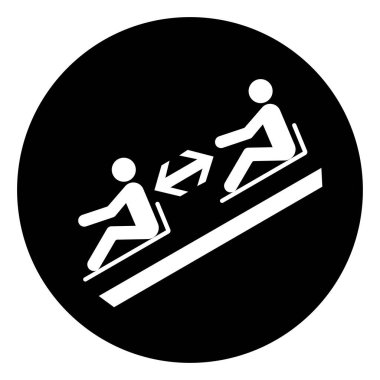 Kızaklar Sembol İşareti, Vektör İllüstrasyonu, Beyaz Arkaplan Laboratuvarında İzole Edilmiş.EPS10