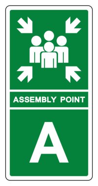 Montaj Noktası Harfleri Bir Sembol İşareti, Vektör İllüstrasyonu, Beyaz Arkaplan Laboratuvarı 'nda İzole EPS10 
