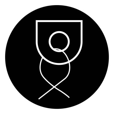 Sembol İşaretini Bağla, Vektör İllüzyonu, Beyaz Arkaplan Etiketinde İzole Edilmiş. EPS10