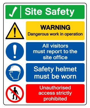 Site Güvenlik Sembol İşareti, Vektör İllüzyonu, Beyaz Arkaplan Etiketinde İzole Edilme. EPS10