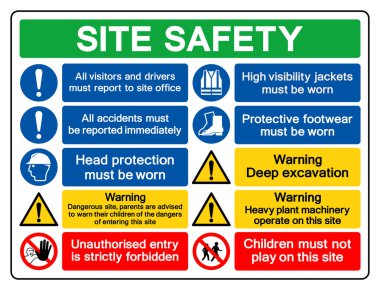 Site Güvenlik Sembol İşareti, Vektör İllüzyonu, Beyaz Arkaplan Etiketinde İzole Edilme. EPS10