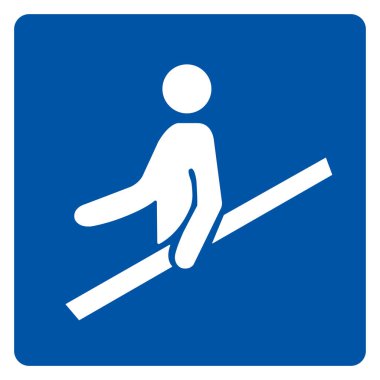 Korkuluk Sembol İşareti, Vektör İllüstrasyonu, Beyaz Arkaplan Etiketinde İzole EPS10 kullan.