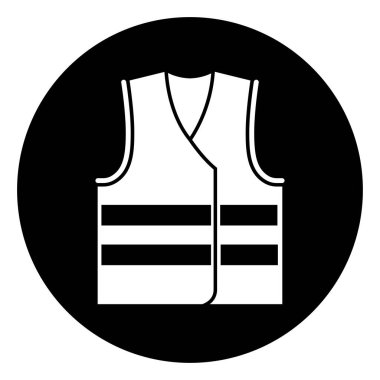 Yüksek Görünürlüklü Giysi Sembol İşareti, Vektör İllüstrasyonu, Beyaz Arkaplan Etiketinde İzole Edilmiş. EPS10