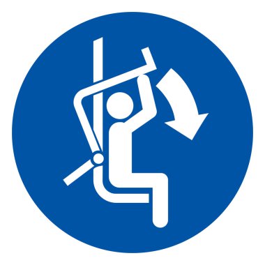 Başkanlık Simgesi İşaretinin Güvenlik Çubuğunu Kapat, Vektör İllüstrasyonu, Beyaz Arkaplan Laboratuvarında Tecrit Edildi. EPS10