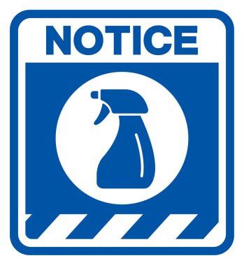 Önce Dezenfekte Et ve Sonra Sembol İşareti, Vektör İlülasyonu, Beyaz Arkaplan Laboratuvarında İzole Edin. EPS10