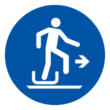 Toboggan 'dan Sağdaki Sembol İşaretine, Vektör İlülasyonu, Beyaz Arkaplan Etiketinde İzole Edilmiştir. EPS10