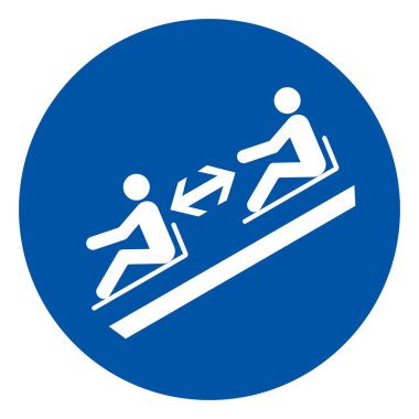 Kızaklar Sembol İşareti, Vektör İllüstrasyonu, Beyaz Arkaplan Laboratuvarında İzole Edilmiş.EPS10