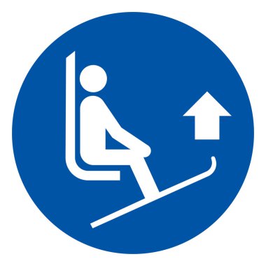 Lift Kayak İpuçları Sembol İşareti, Vektör İllüzyonu, Beyaz Arkaplan Etiketinde İzole Edilmiş. EPS10