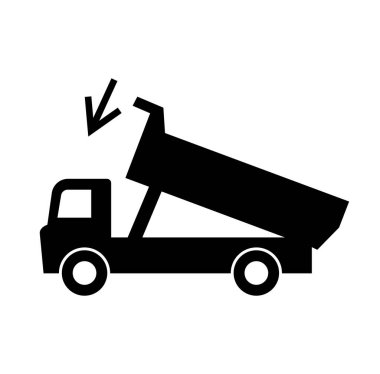 Siyah Simge, Vektör İllüstrasyonu, Beyaz Arkaplan Etiketi 'nde izole edilmeden önce cesedin indirildiğinden emin olun. EPS10