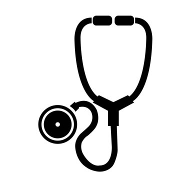 Doktor Siyah Simge, Vektör İllüstrasyonu, Beyaz Arkaplan Labaratuarında Tecrit. EPS10