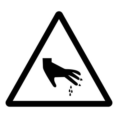 Keskin Parça Sembol İşareti, Vektör İllüstrasyonu, Beyaz Arkaplan Etiketinde İzole EPS10