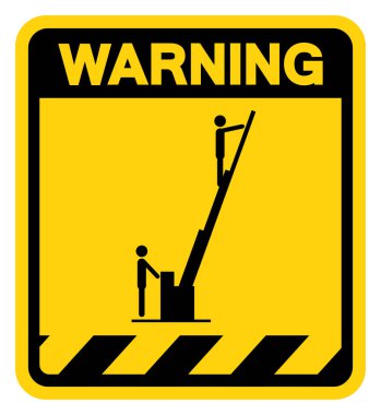 Operatör Dikkat Uyarı İşareti, Vektör İllüzyonu, Beyaz Arkaplan Etiketinde Tecrit. EPS10