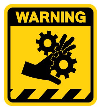 Uyarı Taşıma Makineleri Sembol İşareti, Vektör İllüstrasyonu, Beyaz Arkaplan Etiketinde İzole Et. EPS10