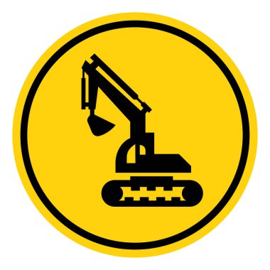 İnşaat Alanı Sembol İşareti, Vektör İllüzyonu, Beyaz Arkaplan Laboratuvarı İzole EPS10