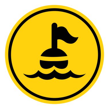 Dalgıç Alanı Sembol İşareti, Vektör İllüstrasyonu, Beyaz Arkaplan Etiketi İzole EPS10