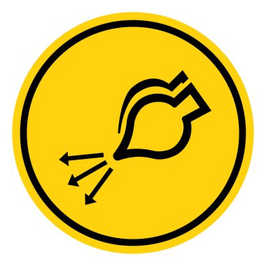 Fırlatma sırasında Hava Desteğini Başlat Sembol İşareti, Vektör İlülasyonu, Beyaz Arkaplan Etiketinde İzole Et. EPS10