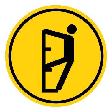 Basamakları tutun ve yürüme yolu Sembol İşareti, Vektör İllüstrasyonu, Beyaz Arkaplan Laboratuvarında İzole Et. EPS10