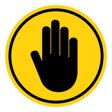 Sembol İşaretine Girmeyin, Vektör İllüzyonu, Beyaz Arkaplan Etiketinde Tecrit. EPS10