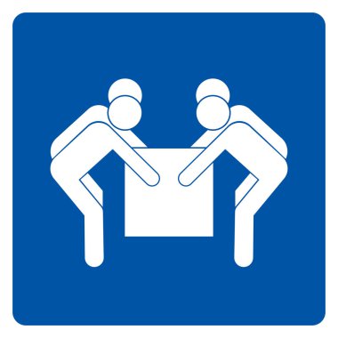 Beyaz Arkaplan Etiketinde İzole Edilmiş Dört Kişiyi Kaldırma Sembol İşareti, Vektör İllüzyonu Kullan. Bölüm 10