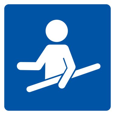 Korkuluk Sembol İşareti, Vektör İllüstrasyonu, Beyaz Arkaplan Etiketinde İzole EPS10 kullan.