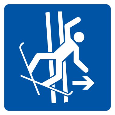 Hemen Towway 'i terk edin. Sembol İşareti, Vektör İlülasyonu, Beyaz Arkaplan Etiketinde İzole Edilmiştir. EPS10