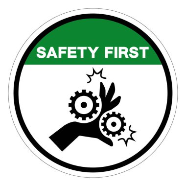 Güvenlik Noktası Sembol İşareti, Vektör İllüstrasyonu, Beyaz Arkaplan Etiketinde Tecrit. EPS10