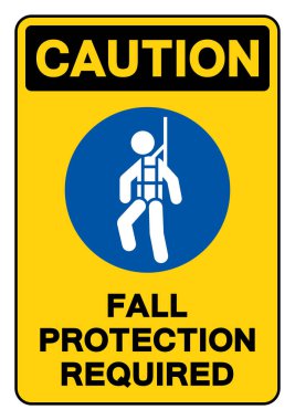 Tedbir Düşüşü Koruma İşareti, Vektör İllüstrasyonu, Beyaz Arkaplan Etiketinde İzole Edildi. EPS10