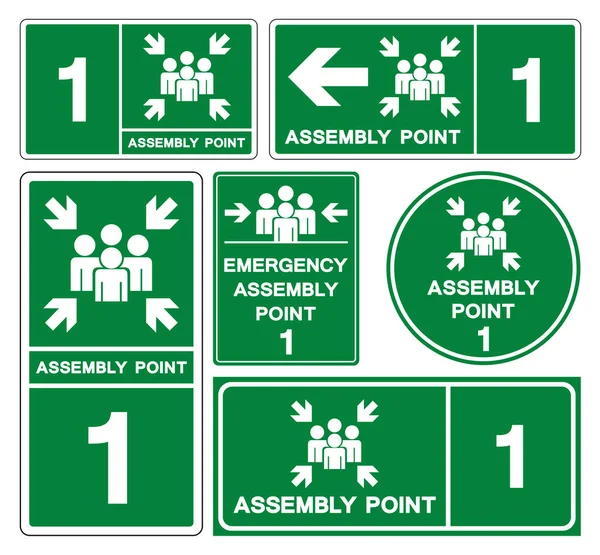 Montaj Noktası 1 Sembol İşareti, Vektör İllüzyonu, Beyaz Arkaplan Etiketinde İzole Edildi. EPS10