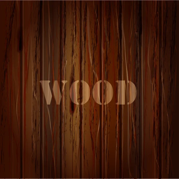 Wood texture. vector background with text. — Stock Vector