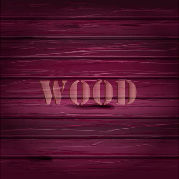 Pink wood texture. vector background with text. — Stock Vector