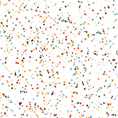 Çok renkli kaotik Puan desen vektör. Modern şık doku. Noktalı arka plan.
