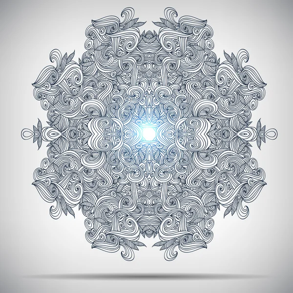 Ornament rund um Mandala. geometrischer Kreis. perfekte set für jede art von design, geburtstag und andere feiertage, kaleidoskop, medaillon, yoga, indien, arabisch. Vektor — Stockvektor