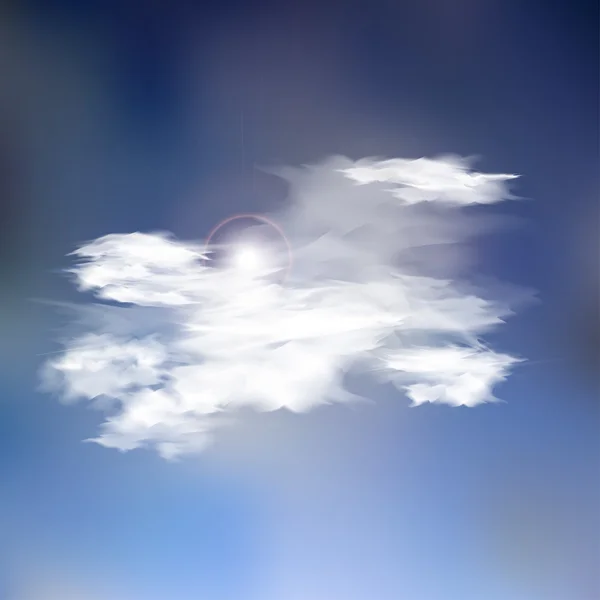 Set witte verschillende wolken. illustratie — Stockfoto