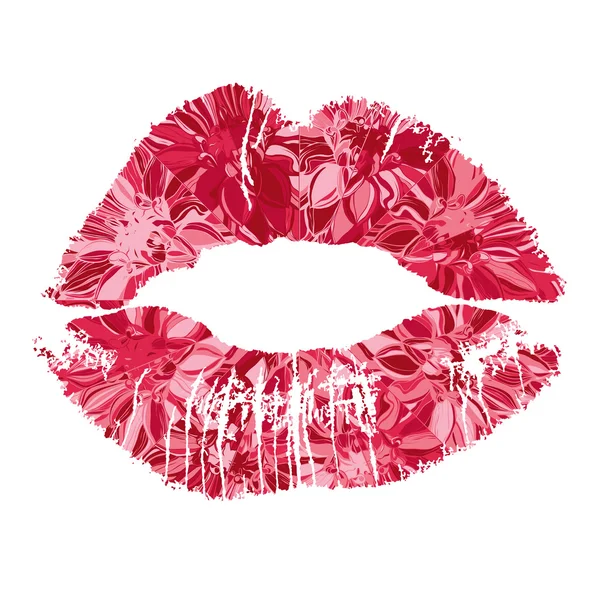 Lipstick kiss on white background. — Stock Photo, Image