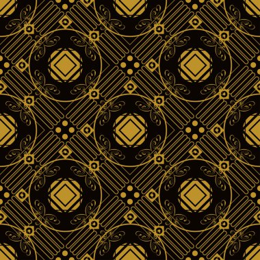 Lüks vintage sorunsuz. Retro monogram.