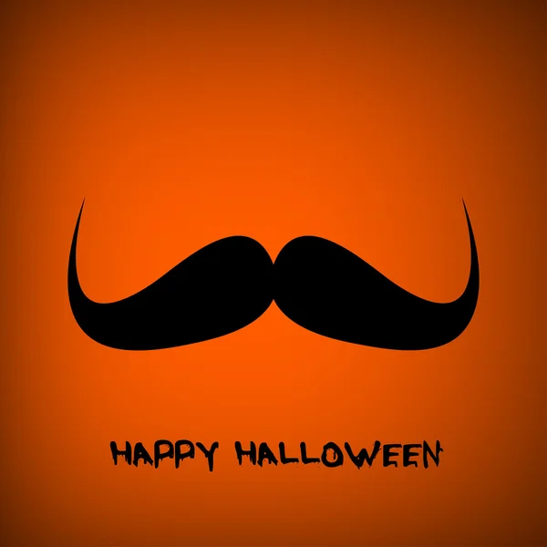 Portrait de citrouille avec moustache pour Halloween sur fond — Photo