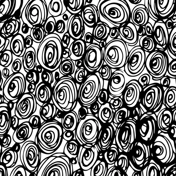 Διάνυσμα κύκλο μοτίβο. Κομψό μονόχρωμη doodles. Σύγχρονη γραφιστική. Hipster δημιουργική εκτύπωσης. — Διανυσματικό Αρχείο