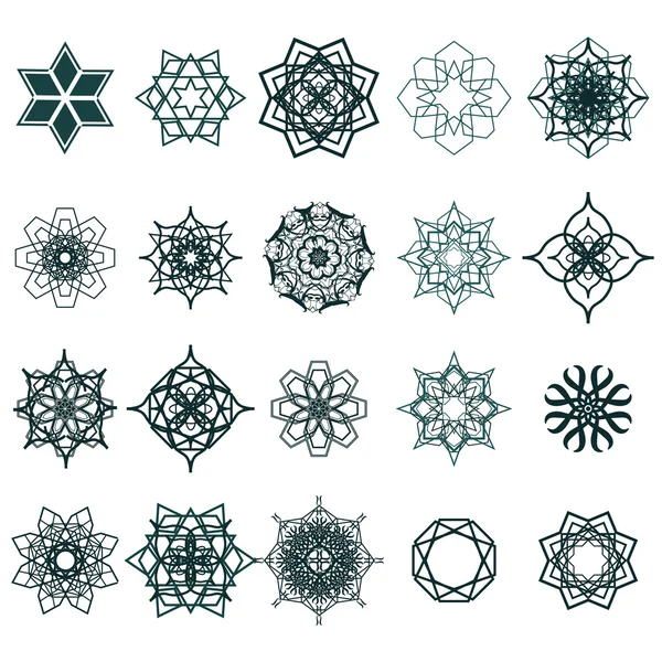 Ramazan Kareem geometrik süs işaretler. Vektör Arapça kesintisiz dokular ayarla.