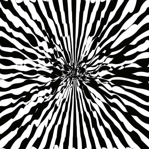 Raggi di illusione vettoriale su sfondo bianco. Illustrazione — Vettoriale Stock
