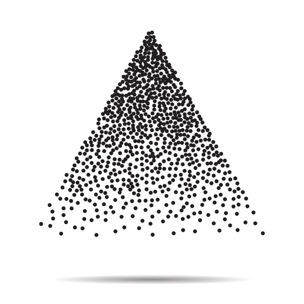 Vector stippen patroon. Moderne stijlvolle textuur. Herhalende geometrische tegels met gestippelde driehoek — Stockvector