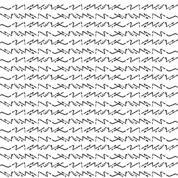 Chevron Zigzag pontilhado padrão monocromático preto. Textura sem costura. Vetor —  Vetores de Stock