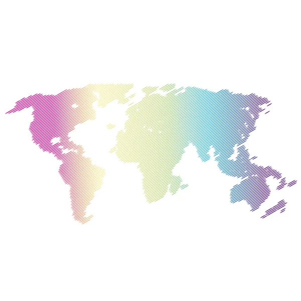 Vektor Halbton-Weltkarte. Kontinente für Ihr Design. — Stockvektor