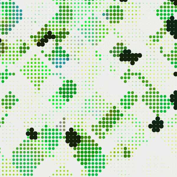 Retro-Muster geometrischer Mosaikformen mit Kreisen. Vektor — Stockvektor