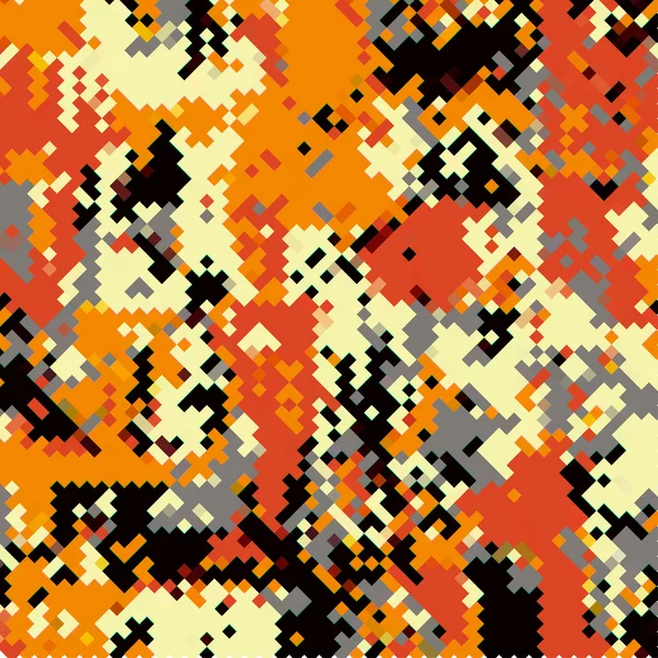 Retro-Muster geometrischer Mosaikformen mit Quadraten. Vektor — Stockvektor